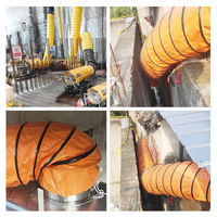 Tuyau de ventilation spiralé flexible en PVC de 16 pouces (400 mm) de 10 mètres, sur mesure, de haute qualité, imperméable et résistant à l'usure