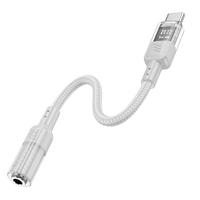 Adaptateur audio numérique HOCO LS37 Type C vers prise casque 3,5 mm pour Sumsang Xiaomi Redmi Poco Pixel LG Câble auxiliaire 3,5 mm