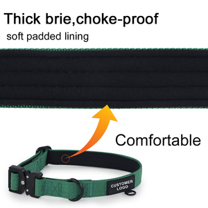 Hot Sales Gepolstertes verstellbares Hunde trainings halsband Nylon-Hunde halsband im Freien zum Gehen Laufen Laufen Wandern Aktivitäten - Product Image 6