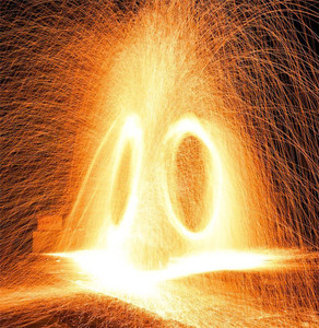 Nouveau Portable laine d'acier pyrotechnique enfants jouets fête flamme main balançoire étincelles fée feu d'artifice bâton adulte enfants jeu jouet de plein air - Product Image 6