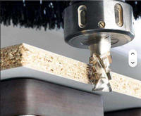 Fraise de défonceuse CNC DongWang Diamond PCD 12 mm pour le bois, sans revêtement, longue durée de vie, AC 110-220V, multi-matériaux
