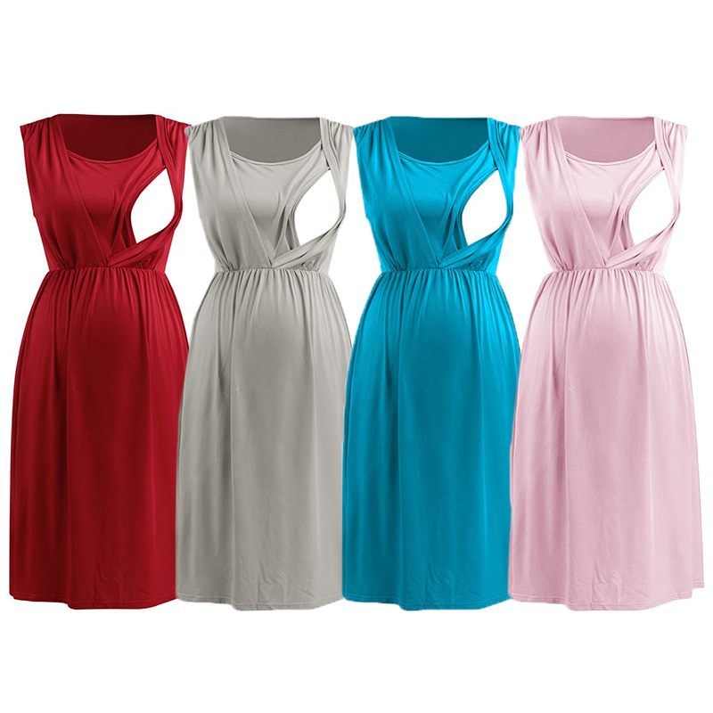 Custom Women s Maternity Dresses Sleeveless