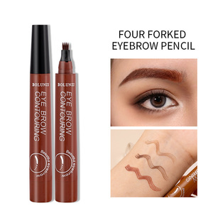 ดินสอเขียนคิ้วแบบ 4 หัว ปลายแหลม กันน้ำ ติดทนนาน สำหรับผู้หญิง - Product Image 1