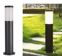 Lampe LED pour pilier de jardin 15W E27 Base Ampoule de remplacement pour l'extérieur de la pelouse Éclairage paysager Projecteur pour sentier Lampe de cour H800mm