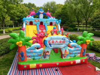 Le meilleur trampoline gonflable de château de glissière de videur de requin gonflable commercial de la Chine à vendre
