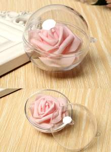 Bola de plástico transparente enfeites, bola acrílica para decoração casamento diy de natal festa - Product Image 3