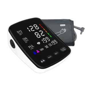 Full Black Panel LED Large Screen Upper Arm Blood Pressure Monitor Automatic Electronic BPM