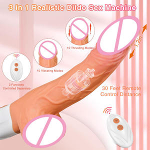 Consolador de máquina sexual de empuje realista, producto sexual para adultos de silicona suave y ABS - Product Image 3