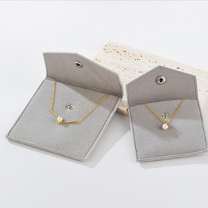 Custom Size With LOGO Compound Plush Jewelry Bag Wholesale Low Price Ring Earrings Storage Gift Packing Pouch - Product Image 1