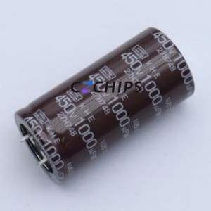 Condensador Electrolítico de Aluminio de Montaje a Presión EKHE451VSN102MR60Z, Componente de Orificio Pasante (THT), D30xL60mm 1000uF 20% 450V 30mm - Product Image 1