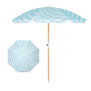 Comercial al aire libre viaje 1,8 m personalizado portátil plegable sol poste <span class=keywords><strong>de</strong></span> madera Boho resistente Patio piscina playa sombrilla con ancla <span class=keywords><strong>de</strong></span> arena - Product Image 6