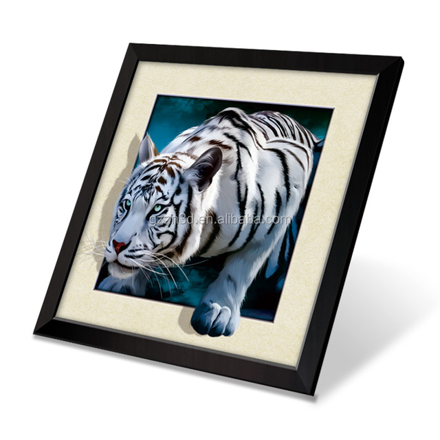5D Pictures Lenticular Image / Poster With Black PS Frame