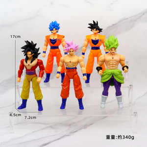 Juego de 5 Figuras de Anime de PVC de 17 cm de Diferentes Estilos de DBZ, Son <span class=keywords><strong>Goku</strong></span>, Freezer, <span class=keywords><strong>Broly</strong></span>, Colección de Manga, Muñecos, Juguetes para Niños - Product Image 5