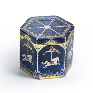 Đẹp-có thể nhà máy hình lục giác hộp thiếc Quà Tặng sô cô la kim loại container hộp thiếc cho trà cà phê đóng gói tùy chỉnh thực hiện Biscuit tins - Product Image 1