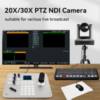 Caméra PTZ Anywii 30x Zoom NDI/Hx 1080p 60fps SDI pour Système de Conférence Audio, Vidéoconférence, Diffusion TV et Événements en Direct (Églises)