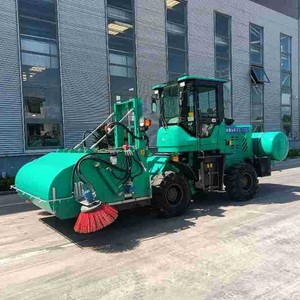 Véhicule de nettoyage de tunnels, balayeuse routière, moteur diesel 4x4, utilisation industrielle sur site d'usine - Product Image 1