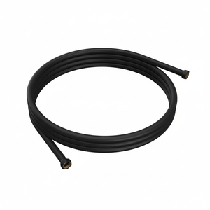 Kamalu NERO 150cm Manguera de ducha de acero inoxidable negro Mangueras DE FONTANERÍA modernas flexibles de PVC y latón para uso en el baño - Product Image 2