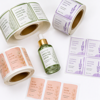 Étiquettes personnalisées pour cosmétiques, autocollants en vinyle imperméables pour produits de beauté, résistants à l'huile, pour flacons de soins de la peau, pots de gloss à lèvres, emballages