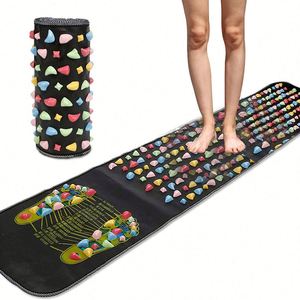 Nouvelle Arrivée Tapis de Massage des Pieds et des Jambes pour Soulager la Douleur Corporelle, Tapis d'Acupression en Pierre (175*35*3Cm) - Product Image 1