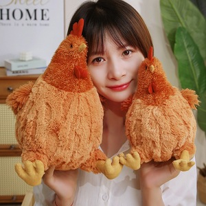Poule Cecil, poupée de simulation, amusante, mignonne, créative, en peluche super douce, rembourrage en coton PP, 31-50 cm, pour enfants, soulagement du stress - Product Image 5
