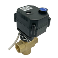 Vanne à boisseau sphérique intelligente OEM personnalisée, actionneur de commande à passage pleine, électrique, alimentée en courant continu/alternatif, siège en PTFE, joint en silicone, PN10, filetage NPT/BSP
