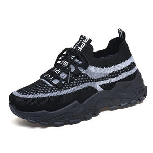 Zapatos Deportivos Transpirables con Cordones y Suela Gruesa para <span class=keywords><strong>Mujer</strong></span>, Ideales para Primavera, Casuales y a la Moda, con Suela de PVC, Venta Directa de Fábrica - Product Image 3