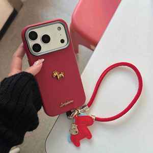 Étui de téléphone antichoc de luxe avec motif poney mignon et cordon pour iPhone 17 Pro Max 16/15 Pro, pour <span class=keywords><strong>Huawei</strong></span> Mate 60/70/80, avec boîte d'emballage - Product Image 3