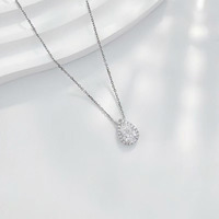 Collane e Pendenti in Platino Pt950 con Diamanti Coltivati in Laboratorio, a Goccia, Fantasia Stella, Delicati e Sognanti, con Catene Sottili per Donna