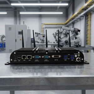 <span class=keywords><strong>Mini</strong></span> <span class=keywords><strong>PC</strong></span> d'automatisation industrielle et de calcul en périphérie avec processeur <span class=keywords><strong>Intel</strong></span> <span class=keywords><strong>Core</strong></span> <span class=keywords><strong>i5</strong></span> <span class=keywords><strong>8259U</strong></span>, double LAN 2.5GbE, 6 ports COM RS232/RS485, sans ventilateur, industriel - Product Image 1