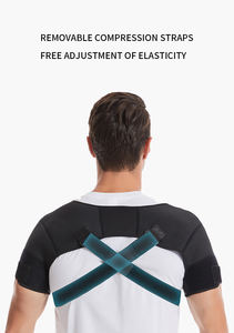 Soporte de hombro doble de compresión ajustable personalizado para tendinitis de manguito rotador rasgado de articulación de CA - Product Image 5