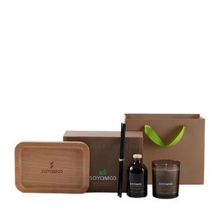 AIKUN Premium Gift Box Home Fragrance Set Soy Wax Candle and <strong>Reed</strong> <strong>Diffuser</strong> <strong>for</strong> Hotel Welcome Decor Fragrance Set - Product Image 4