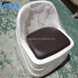 Kisen Wholesale Technician Small <b>Portable</b> Black White Manicure Nail Spa Foot <b>Stool</b> for Pedicure <b>Stool</b> Chair With Wheels - Product Image 4