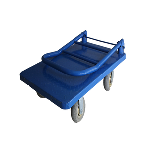 होटल चार पहिया स्टेनलेस स्टील प्लेटफॉर्म ट्रॉली 300 किलोग्राम भार क्षमता औद्योगिक भंडारण हैंड ट्रक ओम का उपयोग खाद्य कारखानों के लिए किया जाता है। - Product Image 4