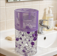 Bouteille de désodorisant transparente en plastique de 200 ml, éliminateur d'odeurs, parfum pour toilettes, désodorisant réutilisable, gel, perles d'eau dans des pots