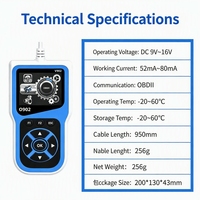Lecteur de codes OBD2 portable V902, scanner de diagnostic automobile filaire, données en temps réel, impression cloud IA, détecteur de pannes moteur multilingue
