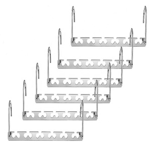 Großhandel Guter Preis Magische Platzsparende Kleiderbügel Schwere Chrom Schrank Organizer Multifunktionale Kleiderbügel - Product Image 3