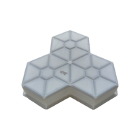 Moule d'Injection pour Pavé en Béton Hexagonal Type Fleur de Prunier, Droit d'Usine, pour Allées de Jardin et Trottoirs