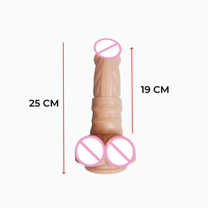 大假阳具逼真液体硅胶假阳具女性软阴茎带吸盘成人手淫玩具 - Product Image 2
