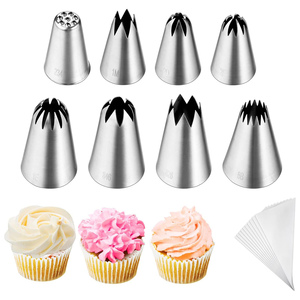 Hot Sale Pastry Piping Tips Kit Bakers Flour Yogurt Soluble Beans Icing <b>Decorating</b> Tip Nozzles Set <b>Cake</b> <b>Decorating</b> <b>Supplies</b> - Product Image 1