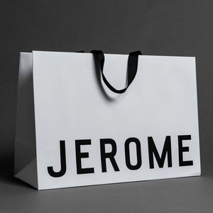 Sac en papier kraft imperméable personnalisé avec poignées, prêt à être expédié pour les chaussures, les sous-vêtements, les vêtements, les accessoires de mode - Product Image 2