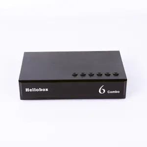 Fabrik großhandel Hello box 6 Combo DVB-S2 DVB-T2 DVB-C H.265 Full HD 1080P Satelliten-TV-Empfänger kostenlos Satelliten-Empfänger