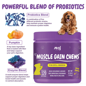Tabletas Masticables Blandas con Alto Contenido de Proteínas para Mascotas, Aumentan el Peso, Fortalecen el Sistema Inmunológico, Apoyan las Articulaciones, Vitaminas, Calcio, Absorción Rápida - Product Image 4