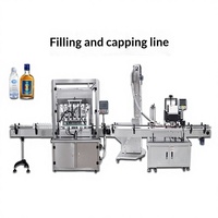 Ligne de remplissage, bouchage et étiquetage automatique pour eau en bouteille, eau purifiée et boissons en canettes, sans emballage
