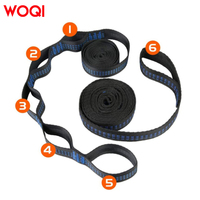 Hamac en nylon WOQI pour 2 personnes, orange, léger, pour les voyages, la randonnée, la plage, le camping, le backpacking, le hamac de plage