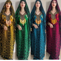 Robes Africaines en Gros Grande Taille Robe Africaine Femme Boubou Vêtements Traditionnels Africains pour Femmes Musulmanes Soirée et Cérémonie
