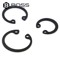 10-50pcs M8~M50 Split Industrial C Clips Snap Retaining Ring Black Zinc Carbon Steel Internal Shaft Circlip