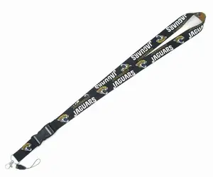 Hot NFL 32Teams Jacksonville Jaguars Lanyard para insignias de identificación Estilo de conducción Breakaway y llavero Lanyard