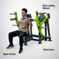 Appareil de musculation professionnel inclinable à charge de plaques pour presse à épaules assise