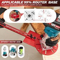 Soporte Mejorado para Fresado de Ranuras en Routers | Herramientas de Carpintería para Router | Plantilla para Herrajes de Gabinetes | Plantilla Universal para Cortar Círculos con Router