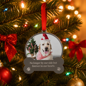Accessori natalizi per animali domestici personalizzati decorazione a sublimazione per cani ornamenti natalizi commemorativi per animali domestici - Product Image 1